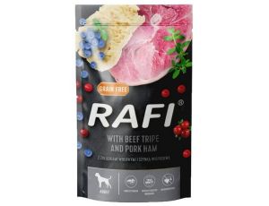 Rafi Pies Żołądki wołowe i szynka wieprzowa saszetka 500g