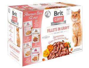 Brit Care Cat Fillets In Gravy Flavour Box saszetki 12x85g