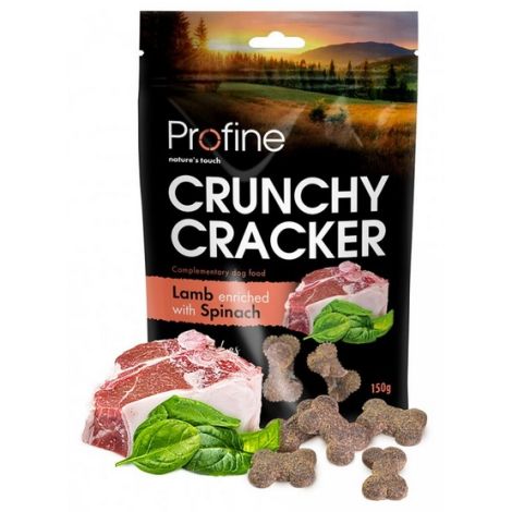 Profine Crunchy Cracker Jagnięcina ze szpinakiem 150g