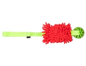 Dingo Zabawka dla psa - Szarpak Mop Bungee z piłką różowy