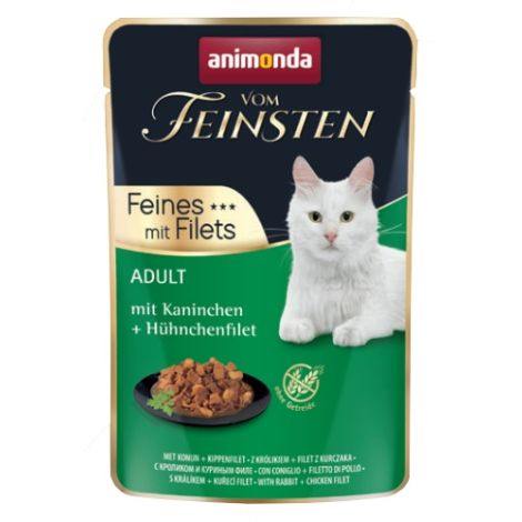 Animonda vom Feinsten Cat Adult Krolik + filet z kurczaka saszetka 85g