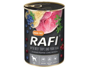 Rafi Pies Żołądki wołowe i szynka puszka 400g