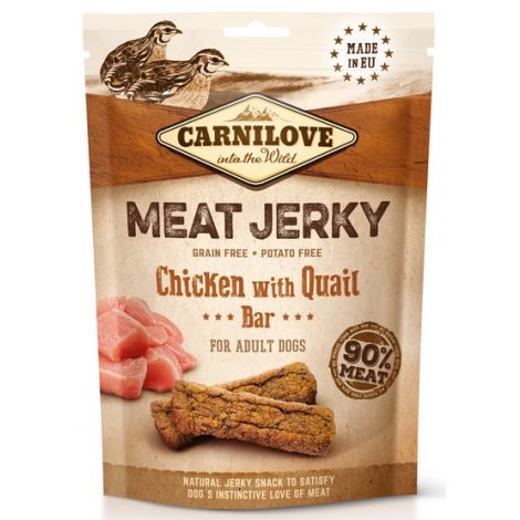 Carnilove Dog Jerky Chicken with Quail Bar - kurczak i przepiórka 100g