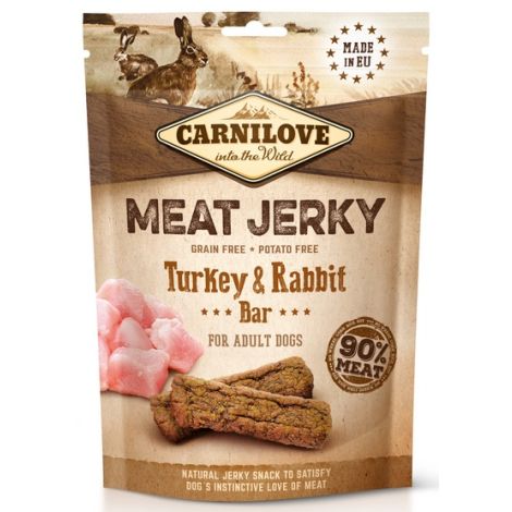 Carnilove Dog Jerky Turkey & Rabbit Bar - indyk i królik 100g