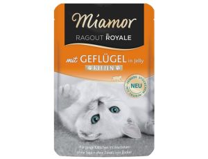 Miamor Ragout Royale Kitten z Drobiem w galaretce saszetka 100g