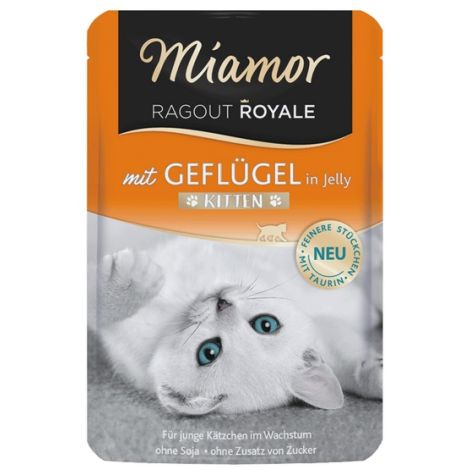 Miamor Ragout Royale Kitten z Drobiem w galaretce saszetka 100g