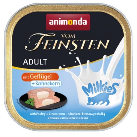 Animonda vom Feinsten Milkies Cat Drób + Sos kremowy tacka 100g