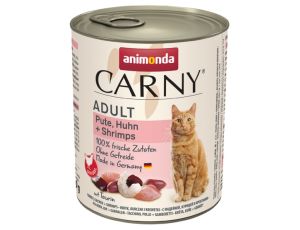 Animonda Carny Adult Indyk, Kurczak + Krewetki puszka 800g