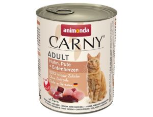 Animonda Carny Adult Kurczak, Indyk + Kacze serca puszka 800g