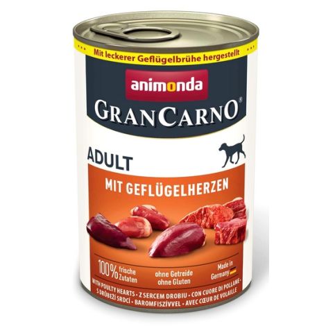 Animonda GranCarno Original Adult Geflugelherzen Drobiowe serca puszka 400g