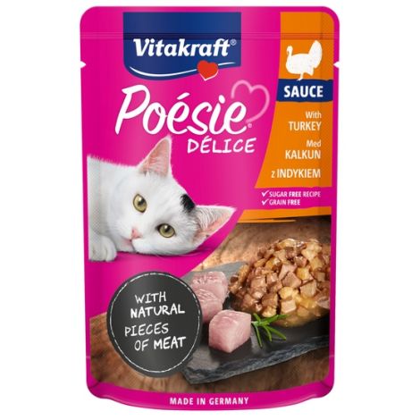 Vitakraft Poesie Deli Sauce indyk saszetka 85g