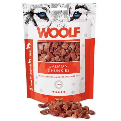 Woolf Soft Salmon Chunkies 100g