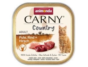 Animonda Carny Country Adult Indyk, Wołowina i Jeleń tacka 100g