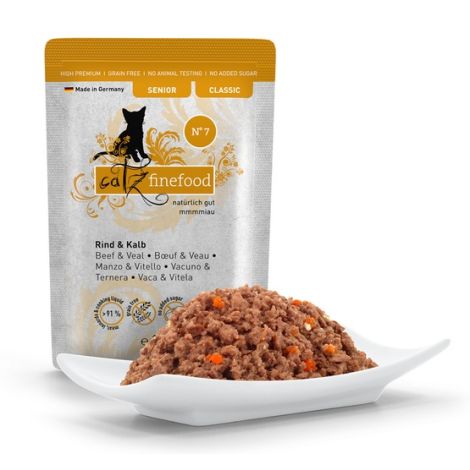 Catz Finefood Classic Senior N.07 Wołowina i cielęcina saszetka 85g - 3