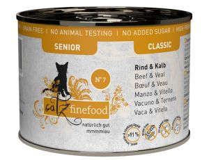 Catz Finefood Classic Senior N.07 Wołowina i cielęcina puszka 200g