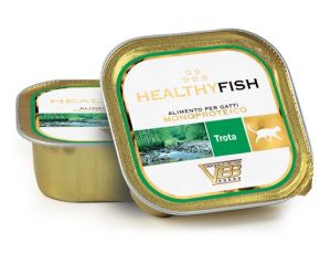 Healthy Meat Kot Mono Pstrąg tacka 90g