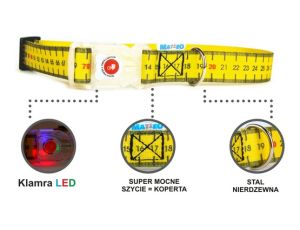 Matteo Obroża Klamra LED 20mm miara - 2