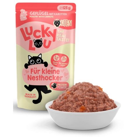 Lucky Lou Lifestage Kitten Drób saszetka 125g - 4