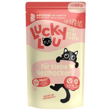 Lucky Lou Lifestage Kitten Drób saszetka 125g - 2