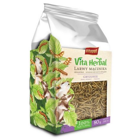 Vitapol Vita Herbal Larwy mącznika dla gryzoni 80g