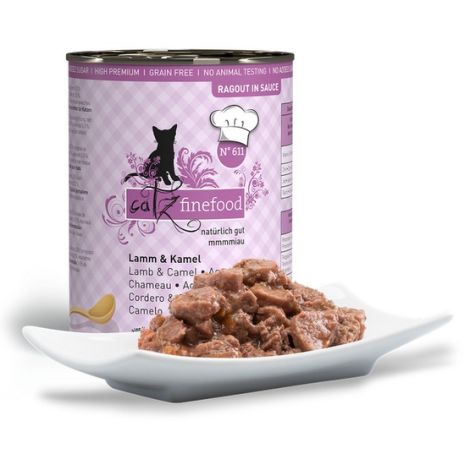 Catz Finefood Ragout N.611 Jagnięcina i Wielbłąd puszka 380g - 2