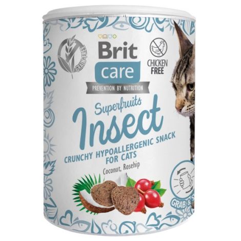 Brit Care Cat Snack Superfruits Insect 100g