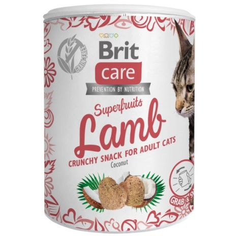 Brit Care Cat Snack Superfruits Lamb 100g