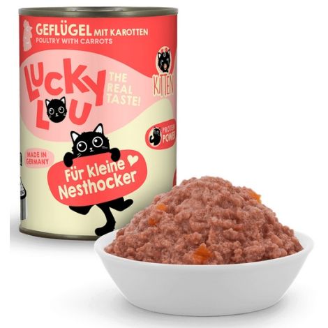 Lucky Lou Lifestage Kitten Drób puszka 400g - 5