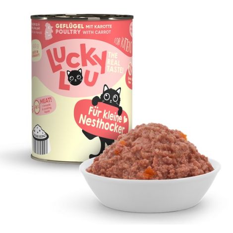 Lucky Lou Lifestage Kitten Drób puszka 400g - 3