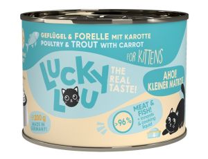 Lucky Lou Lifestage Kitten Drób i pstrąg puszka 200g