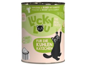 Lucky Lou Lifestage Kitten Drób i wołowina puszka 400g