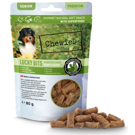 Chewies Lucky Bits Senior Królik & kurczak 80g