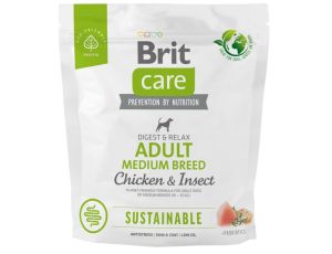 Brit Care Sustainable Adult Medium Breed Chicken & Insect 1kg