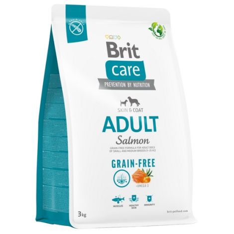 Brit Care Grain Free Adult Small & Medium Salmon 3kg