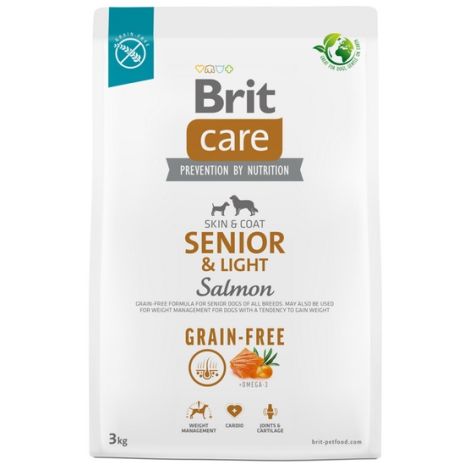 Brit Care Grain Free Senior & Light Salmon 3kg - 2