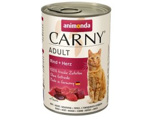 Animonda Carny Adult Wołowina + Serca puszka 400g