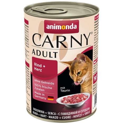 Animonda Carny Adult Wołowina + Serca puszka 400g - 2