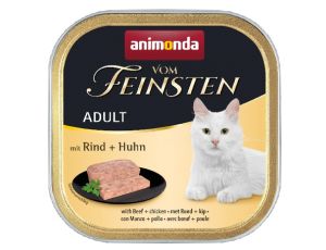 Animonda vom Feinsten Cat Adult Wołowina z Kurczakiem tacka 100g