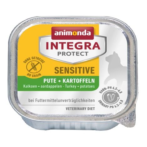 Animonda Integra Protect Sensitive dla kota - z indykiem i ziemniakami tacka 100g