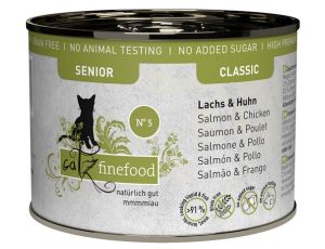Catz Finefood Classic Senior N.05 Łosoś i kurczak puszka 200g