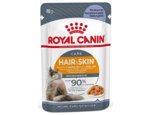 Royal Canin Hair & Skin Care karma mokra w galaretce dla kotów dorosłych, lśniąca sierść i zdrowa skóra saszetka 85g