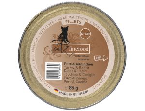 Catz Finefood Filety N.409 Indyk/Królik tacka 85g