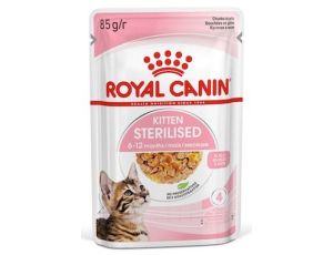 Royal Canin Kitten Sterilised karma mokra w galaretce dla kociąt od 6 do 12 miesiąca życia, sterylizowanych saszetka 85g