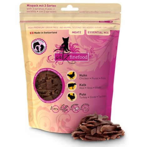 Catz Finefood Meatz Essential Mix - kurczak, indyk, cielęcina 45g - 3