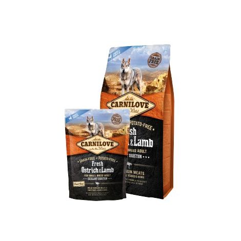 Carnilove Dog Fresh Ostrich & Lamb Adult Small - struś i jagnięcina 1,5kg