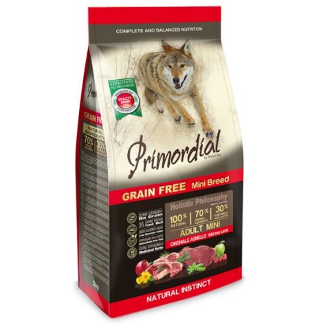 Primordial Dog Grain Free Mini Adult Wild Boar & Lamb 6kg