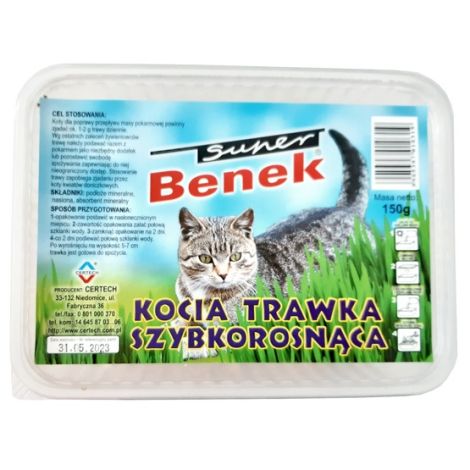 Super Benek Trawka szybkorosnąca dla kota 150g - 2