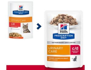 Hill's Prescription Diet c/d Feline Urinary Stress z kurczakiem saszetka 85g - 2