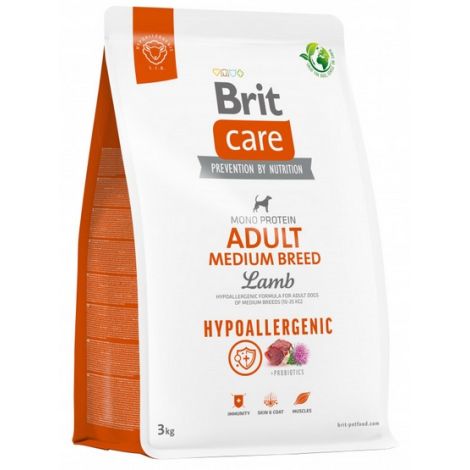 Brit Care Hypoallergenic Adult Medium Lamb 3kg