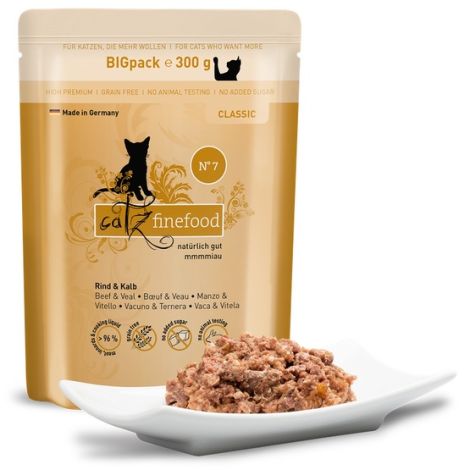 Catz Finefood Classic N.07 Wołowina i cielęcina saszetka 300g - 2